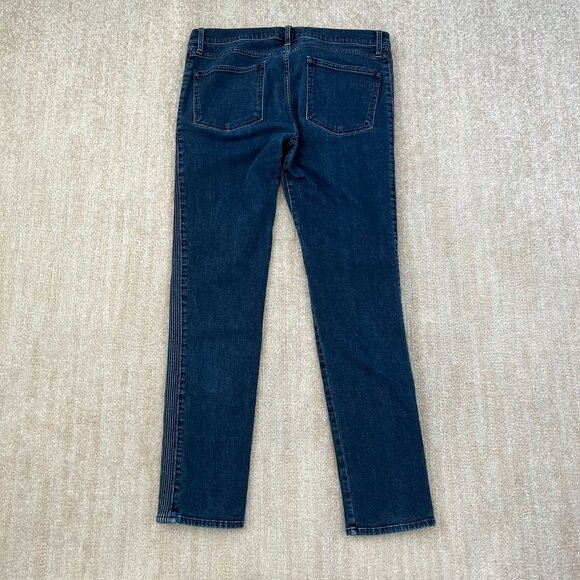 J Brand Musconite Moto Slim Fit Blue Jeans in Afantic 36 Blue - Picture 4 of 10